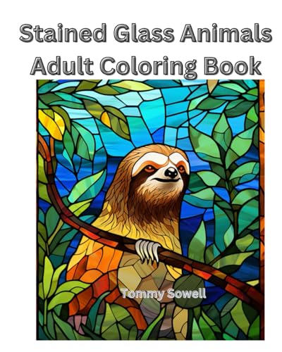 STained Glass ANimals Adult Coloring Book von Independently published